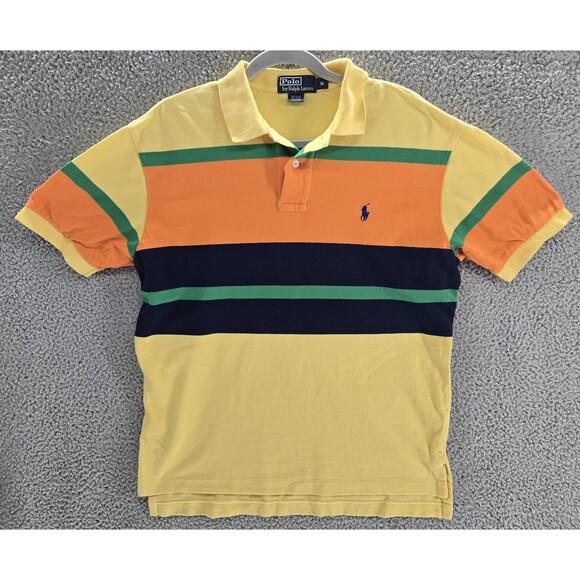 Polo Ralph Lauren Other - Polo Ralph Lauren Polo Shirt Mens Medium Striped Short Sleeve Classic Fit Rugby